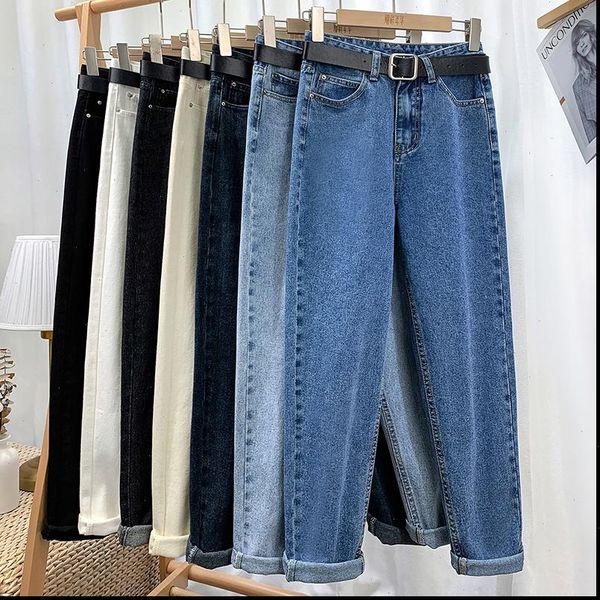 harem pants high waist womens jean casual denim pantalon femme vintage trousers, Blue
harem pants high waist womens jean casual denim pantalon femme vintage trousers, Blue