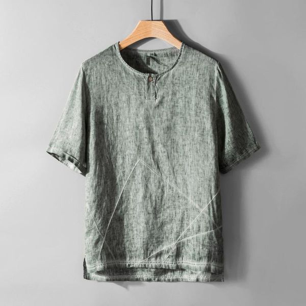 men's t-shirts 153 summer casual and versatile youth round neck short sleeve linen t-shirt base shirt for men, White;black
men's t-shirts 153 summer casual and versatile youth round neck short sleeve linen t-shirt base shirt for men, White;black