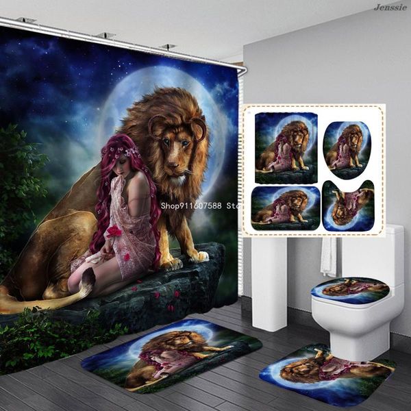 shower curtains animal print black lion tiger cheetah 3d bathroom curtain set anti-slip bath mat soft toilet lid cover home rugs
shower curtains animal print black lion tiger cheetah 3d bathroom curtain set anti-slip bath mat soft toilet lid cover home rugs