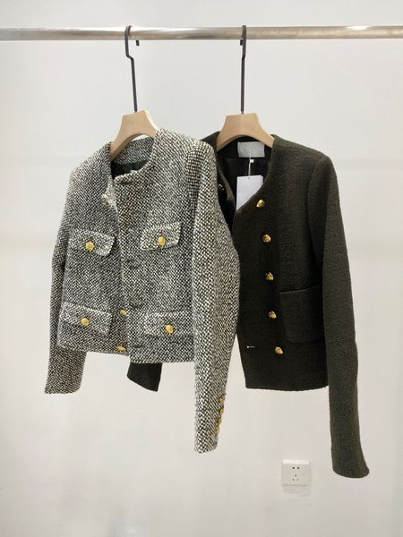 2021 autumn fall long sleeves round neck white green jacket solid color tweed panelled double-breasted women fashion outwear coats w21s09688, Black;brown
2021 autumn fall long sleeves round neck white green jacket solid color tweed panelled double-breasted women fashion outwear coats w21s09688, Black;brown