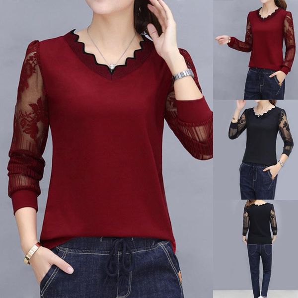 fashion long-sleeve t-shirt korean loose lace neck embroidery sleeves a66 women's, White
fashion long-sleeve t-shirt korean loose lace neck embroidery sleeves a66 women's, White