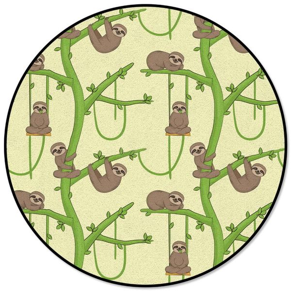 carpets cartoon animal sloth green branch printed round carpet for living room kids bedroom tea table sofa area rug mats
carpets cartoon animal sloth green branch printed round carpet for living room kids bedroom tea table sofa area rug mats