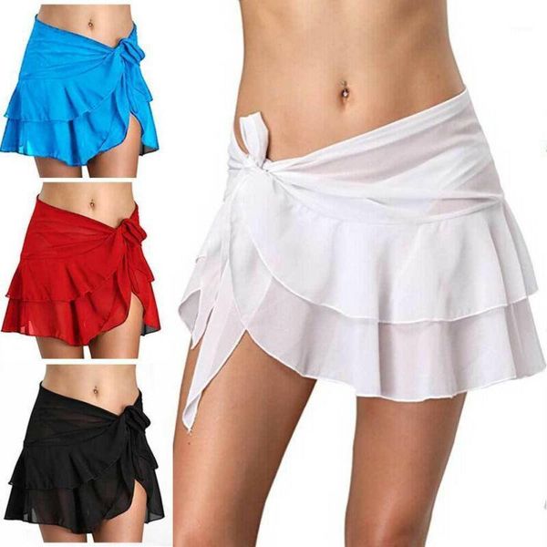 bohemian elastic waist solid mini skirt cover ups women ruffles short swing beach skirts women's swimwear, White;black
bohemian elastic waist solid mini skirt cover ups women ruffles short swing beach skirts women's swimwear, White;black