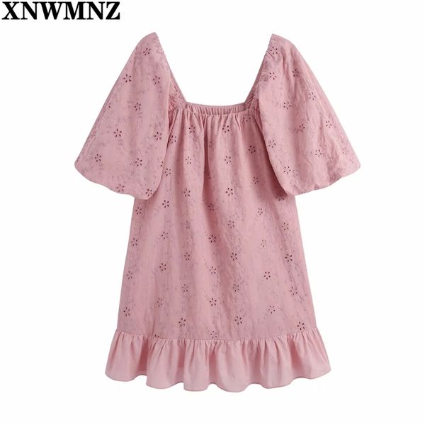 women elegant hollow out embroidery hem ruffles casual pink dress female square collar straight vestido chic mini dresses 210520, Black;gray
women elegant hollow out embroidery hem ruffles casual pink dress female square collar straight vestido chic mini dresses 210520, Black;gray