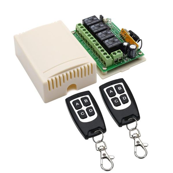 remote controlers 433mhz dc 12v universal wireless rf control 4ch relay radio receiver module and smart controls transmitter
remote controlers 433mhz dc 12v universal wireless rf control 4ch relay radio receiver module and smart controls transmitter