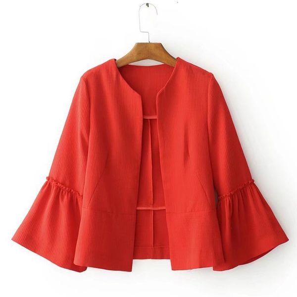 women's jackets ladies elegant solid color jacket open stitch design flared sleeve black red casual bran rgpw, Black;brown
women's jackets ladies elegant solid color jacket open stitch design flared sleeve black red casual bran rgpw, Black;brown