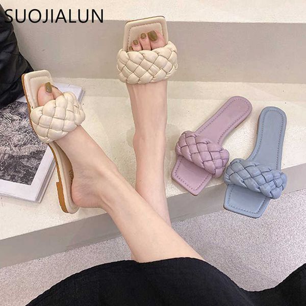 suojialun fashion weave women slippers flat heel casual summer outdoor beach slides square toe flip flops ladies sandal size 40 210630, Black
suojialun fashion weave women slippers flat heel casual summer outdoor beach slides square toe flip flops ladies sandal size 40 210630, Black