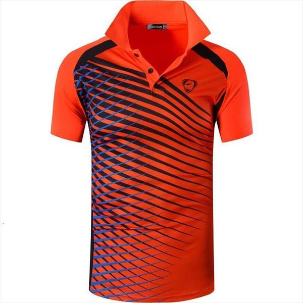 jeansian sport tee shirts mens polo poloshirts golf tennis badminton dry fit short sleeve lsl243 orange, White;black