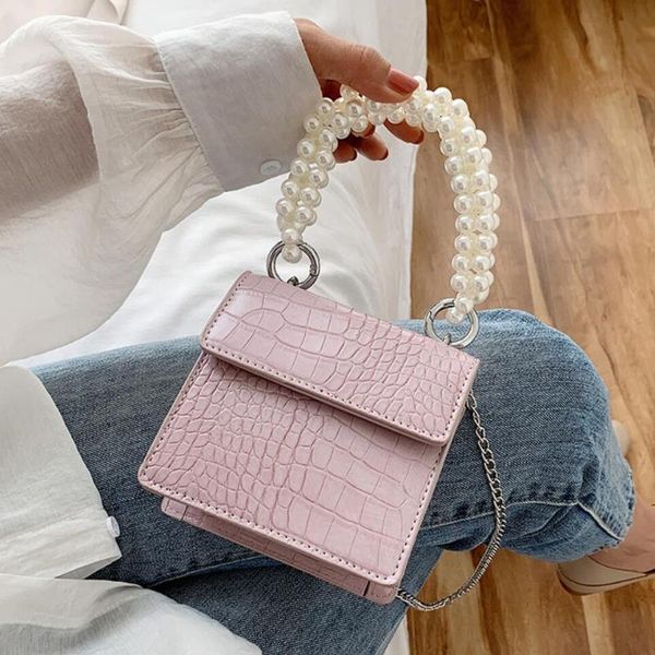 crocodile pattern mini pearl tote bag 2021 fashion quality pu leather women's designer handbag chain shoulder messenger cross body
crocodile pattern mini pearl tote bag 2021 fashion quality pu leather women's designer handbag chain shoulder messenger cross body