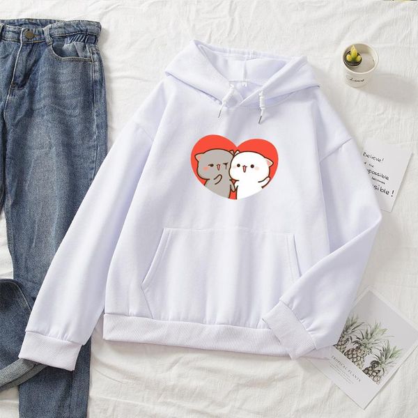 women's hoodies & sweatshirts women long sleeve cute couple print hooded sweatshirt casual harajuku cartoon graphic cotton hoody loose, Black
women's hoodies & sweatshirts women long sleeve cute couple print hooded sweatshirt casual harajuku cartoon graphic cotton hoody loose, Black