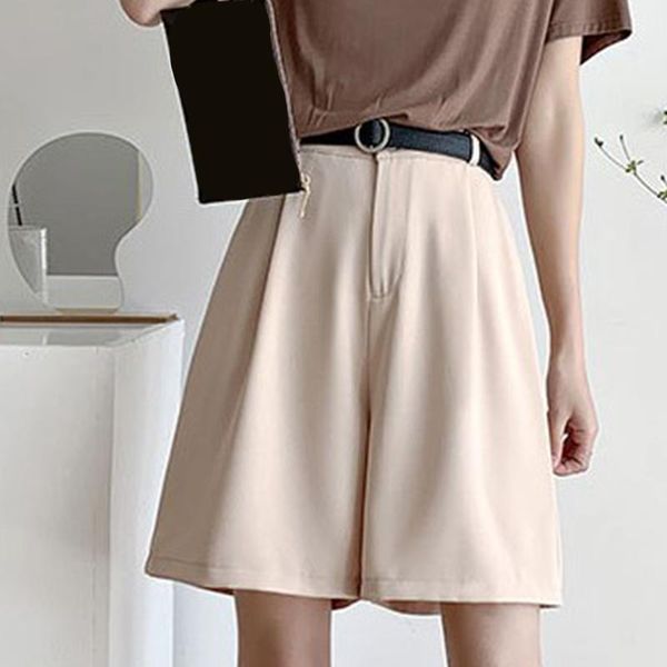 women's shorts summer 2021 high waist loose white classic five-point long office casual candy color, White;black
women's shorts summer 2021 high waist loose white classic five-point long office casual candy color, White;black