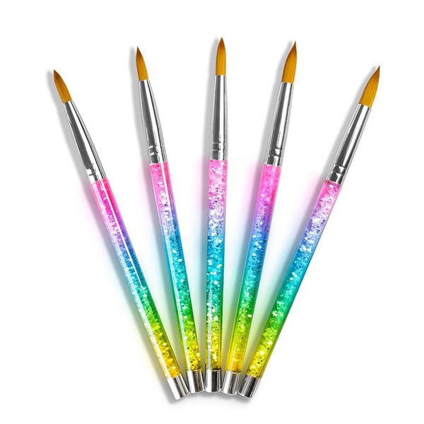 nail brushes tianmi eval rainbow aqua 100% kolinsky sable hair brush acrylic uv gel manicure powder pedicure with liquid glitter, Yellow
nail brushes tianmi eval rainbow aqua 100% kolinsky sable hair brush acrylic uv gel manicure powder pedicure with liquid glitter, Yellow