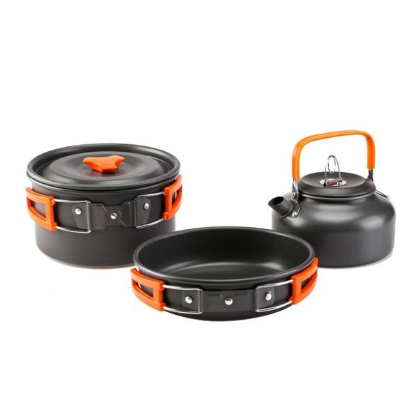 camp kitchen 3pcs/set portable ultra-light outdoor camping cookware set pan kettle hiking picnic cook tools for 2-3 persons
camp kitchen 3pcs/set portable ultra-light outdoor camping cookware set pan kettle hiking picnic cook tools for 2-3 persons