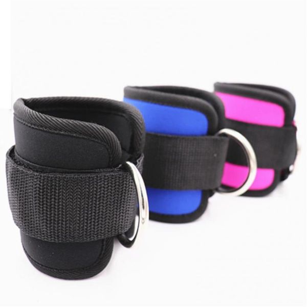 pair men women gym training adjustable padded ankle guard straps with d-ring support, Blue;black
pair men women gym training adjustable padded ankle guard straps with d-ring support, Blue;black