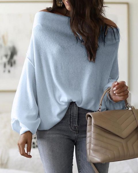 women's blouses & shirts women winter long sleeve shirt off shoulder lantern ribbed blouse solid, White
women's blouses & shirts women winter long sleeve shirt off shoulder lantern ribbed blouse solid, White