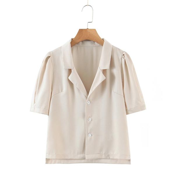 women's blouses & shirts jc·kilig suit collar short sleeve shirt women thin retro summer 2021 design sense small french l9588, White
women's blouses & shirts jc·kilig suit collar short sleeve shirt women thin retro summer 2021 design sense small french l9588, White