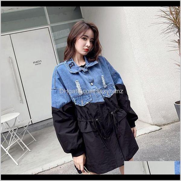 womens jackets stitching fake twopiece denim jacket standing collar letter loose windbreaker1 jqoro ofhh3, Black;brown
womens jackets stitching fake twopiece denim jacket standing collar letter loose windbreaker1 jqoro ofhh3, Black;brown