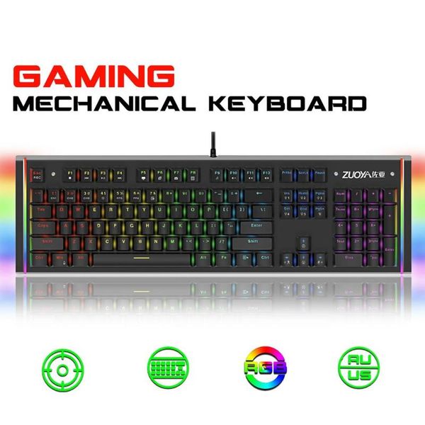 mechanical gaming keyboard 104 keys rgb backlit metal surface plate anti-ghosting keyboards
mechanical gaming keyboard 104 keys rgb backlit metal surface plate anti-ghosting keyboards