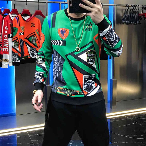 hoodies european fashion season digital nightgown round turtleneck fried male shirt, Black
hoodies european fashion season digital nightgown round turtleneck fried male shirt, Black