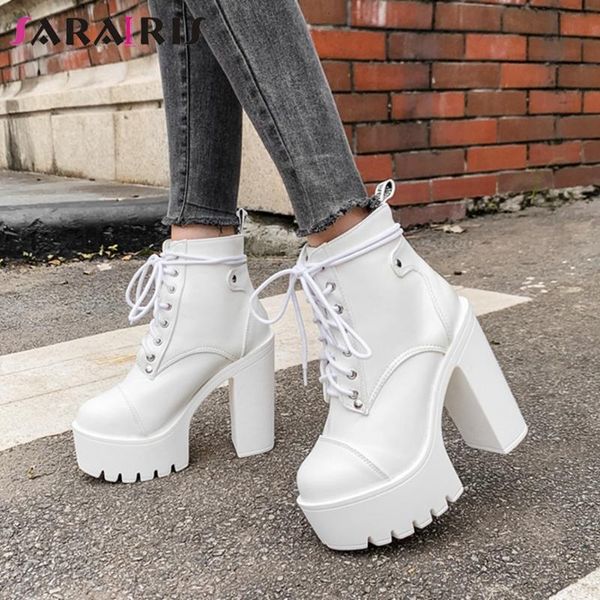 boots sarairis brand ladies 2021 autumn party club ankle women platform thick high heels shoelace shoes woman, Black
boots sarairis brand ladies 2021 autumn party club ankle women platform thick high heels shoelace shoes woman, Black
