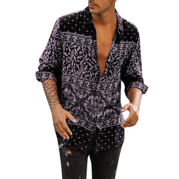 men's casual shirts men long sleeve autumn ethnic style beach hawaiian loose turn down collar chemise hombre, White;black
men's casual shirts men long sleeve autumn ethnic style beach hawaiian loose turn down collar chemise hombre, White;black