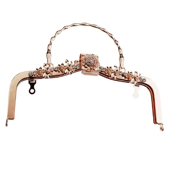 bag parts & accessories 20.5cm metal arch frame elegant crystal diamante flower clasp accessory, Black
bag parts & accessories 20.5cm metal arch frame elegant crystal diamante flower clasp accessory, Black