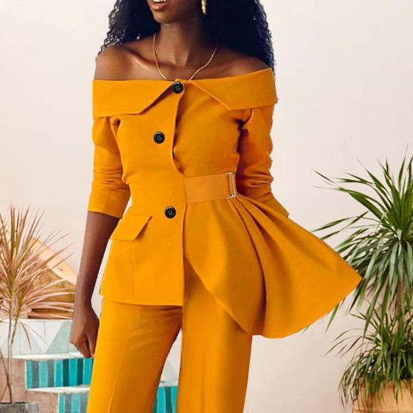 women's suits & blazers women elegant solid blazer coat off shoulder long sleeve ruffle patchwork jacket office lady african large size, White;black
women's suits & blazers women elegant solid blazer coat off shoulder long sleeve ruffle patchwork jacket office lady african large size, White;black