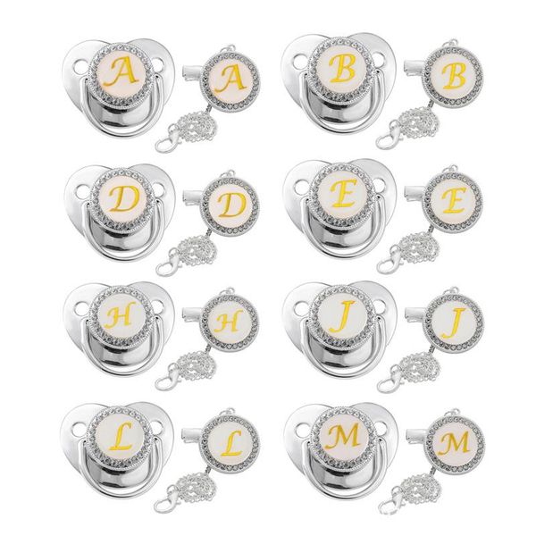 pacifiers# 26 name initial letter baby pacifier and clips bpa silicone infant nipple sliver bling born dummy soother
pacifiers# 26 name initial letter baby pacifier and clips bpa silicone infant nipple sliver bling born dummy soother