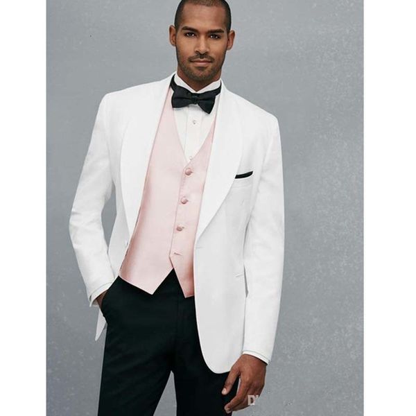 men's suits & blazers fresh fashion white mens with pink vest handsome wedding men tuxedo blazer suit pants (jacket+pants+vest) m0g8, White;black
men's suits & blazers fresh fashion white mens with pink vest handsome wedding men tuxedo blazer suit pants (jacket+pants+vest) m0g8, White;black