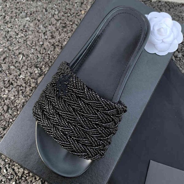 women lady black white round toe pearl flip flop loafer summer slide slippers flat shoes sandals
women lady black white round toe pearl flip flop loafer summer slide slippers flat shoes sandals