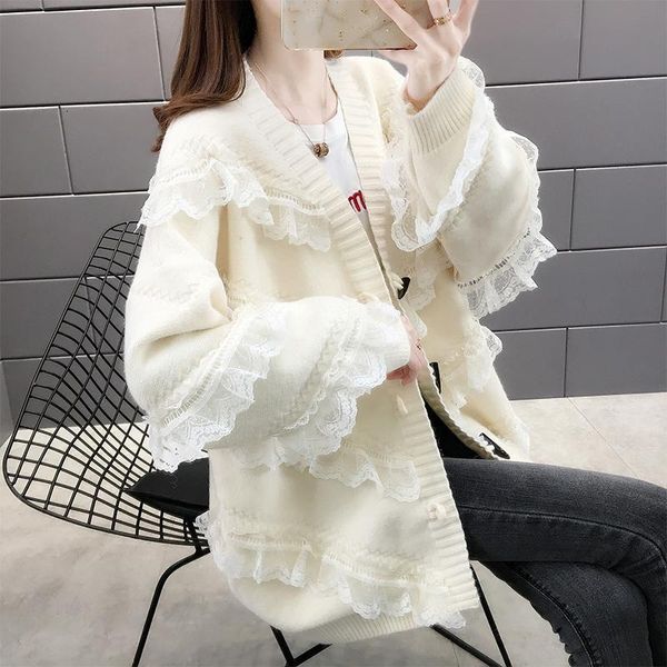 women's sweaters autumn and winter women's cardigan sweater loose foreign style long ybo3, White;black
women's sweaters autumn and winter women's cardigan sweater loose foreign style long ybo3, White;black