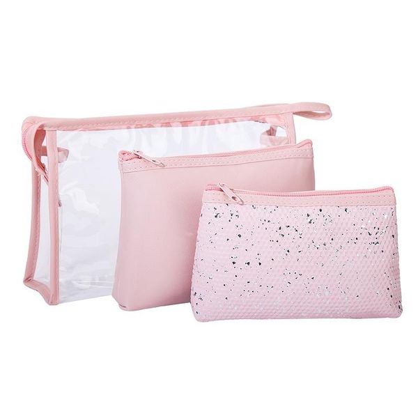 storage bags three-piece large-capacity portable pu cosmetic bag female waterproof wash purse makeup organizer zipper pouch
storage bags three-piece large-capacity portable pu cosmetic bag female waterproof wash purse makeup organizer zipper pouch