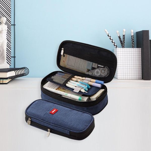 pencil cases office supplies makeup case gift box double layer canvas large capacity macaron color zipper storage
pencil cases office supplies makeup case gift box double layer canvas large capacity macaron color zipper storage