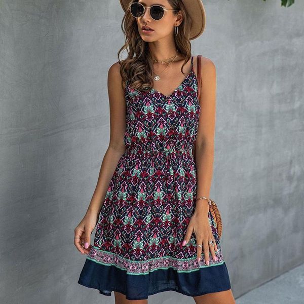 women summer v neck floral print boho adjustable straps buttons drawstring beach a line dress casual dresses, Black;gray
women summer v neck floral print boho adjustable straps buttons drawstring beach a line dress casual dresses, Black;gray
