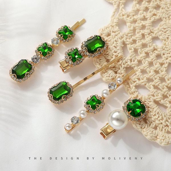 hair clips & barrettes romantic sweet elegant gem pearl green purple 5pcs hairpin sets for women trend 2021 jewelry accessories, Golden;silver
hair clips & barrettes romantic sweet elegant gem pearl green purple 5pcs hairpin sets for women trend 2021 jewelry accessories, Golden;silver
