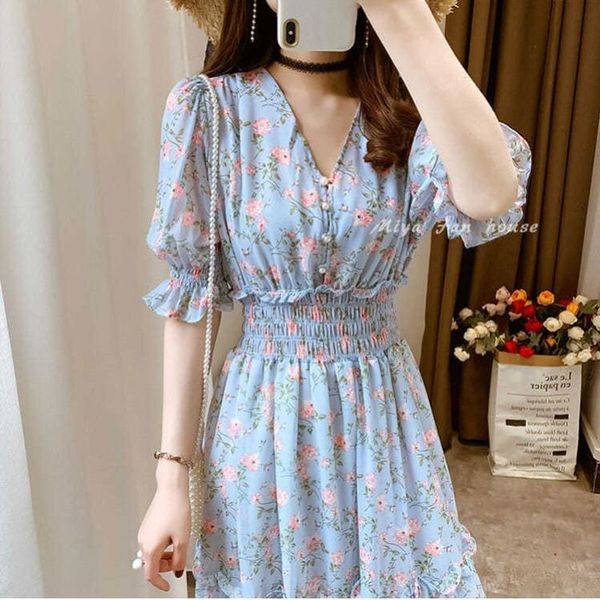 summer printed ruffles purple dress lady v-neck chiffon dot female high waist a-line vestidos 210510, Black;gray
summer printed ruffles purple dress lady v-neck chiffon dot female high waist a-line vestidos 210510, Black;gray