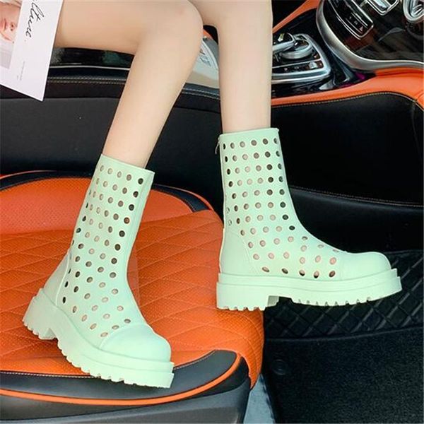 boots 2021 spring summer women's hollow out breathable cool ankle fashion platform square heel candy colors motorcycle, Black
boots 2021 spring summer women's hollow out breathable cool ankle fashion platform square heel candy colors motorcycle, Black