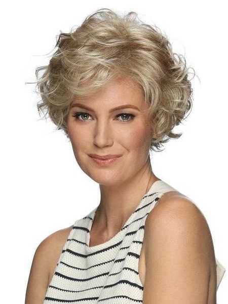 chemical wig women's short curly hair ffy fashion high temperature silk chemical fiber headgear, Black
chemical wig women's short curly hair ffy fashion high temperature silk chemical fiber headgear, Black