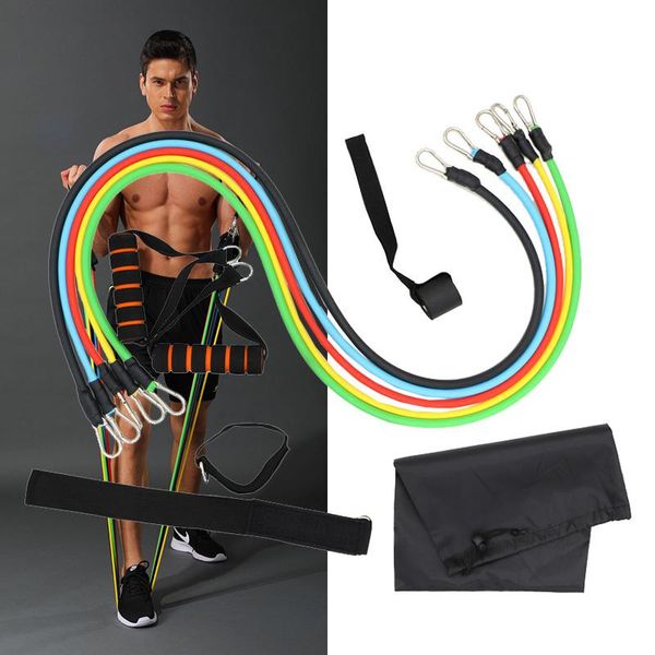 11in 1set pull rope fitness exercises resistance bands long fabric latex tubes pedal excerciser workout yoga pack with handles
11in 1set pull rope fitness exercises resistance bands long fabric latex tubes pedal excerciser workout yoga pack with handles