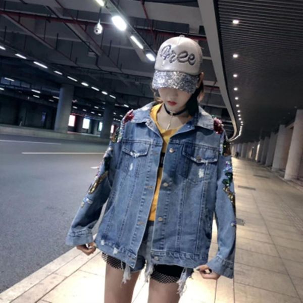 autumn women fashion embroidery three dimensional flowers pearl bead sequins denim coat long sleeve jean jacket streetwear women's jack, Black;brown
autumn women fashion embroidery three dimensional flowers pearl bead sequins denim coat long sleeve jean jacket streetwear women's jack, Black;brown