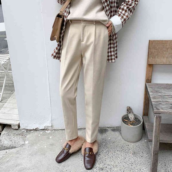 winter wool pants women high slim waist harem elegant trousers female ol autumn warm women's ankle-length 210423, Black;white
winter wool pants women high slim waist harem elegant trousers female ol autumn warm women's ankle-length 210423, Black;white