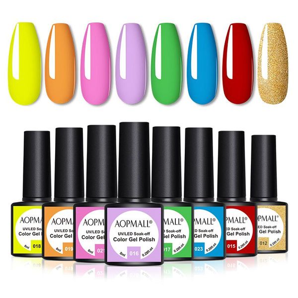 aopmall® 8 color 8ml rainbow colors gel nail polish set soak off art varnish hybrid for manicure semi permanent, Red;pink
aopmall® 8 color 8ml rainbow colors gel nail polish set soak off art varnish hybrid for manicure semi permanent, Red;pink