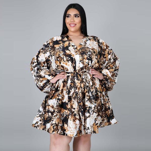 casual dresses elegant printing women party dress fashion long sleeves slim waist v neck ruffles lady plus size 2021 autumn, Black;gray
casual dresses elegant printing women party dress fashion long sleeves slim waist v neck ruffles lady plus size 2021 autumn, Black;gray