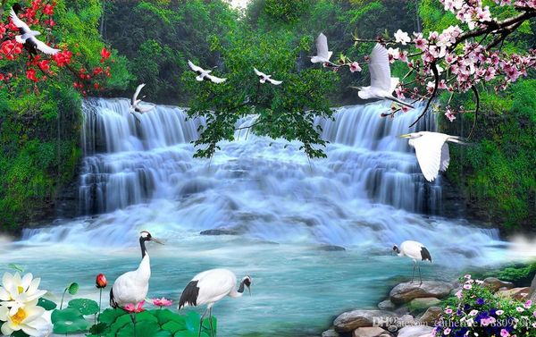 custom beautiful waterfall landscape background wall mural 3d wallpaper 3d wall papers for tv backdrop
custom beautiful waterfall landscape background wall mural 3d wallpaper 3d wall papers for tv backdrop