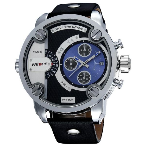wristwatches quartz military men watch blue big face leather strap man fashion sport wristwatch waterproof reloj hombre, Slivery;brown
wristwatches quartz military men watch blue big face leather strap man fashion sport wristwatch waterproof reloj hombre, Slivery;brown