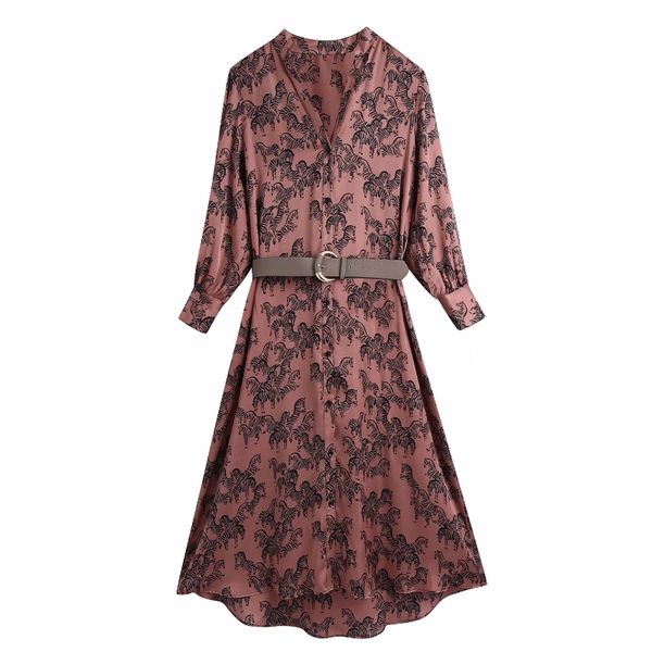women animal printing sashes satin midi dress female long sleeve clothes casual lady loose vestido d7160 210430, Black;gray
women animal printing sashes satin midi dress female long sleeve clothes casual lady loose vestido d7160 210430, Black;gray