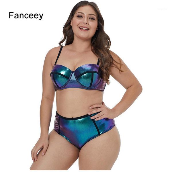 fanceey women two piece suits shiny metallic look push up plus size swimwear high waist bikini set 2021 lc410940 women's, White;black
fanceey women two piece suits shiny metallic look push up plus size swimwear high waist bikini set 2021 lc410940 women's, White;black