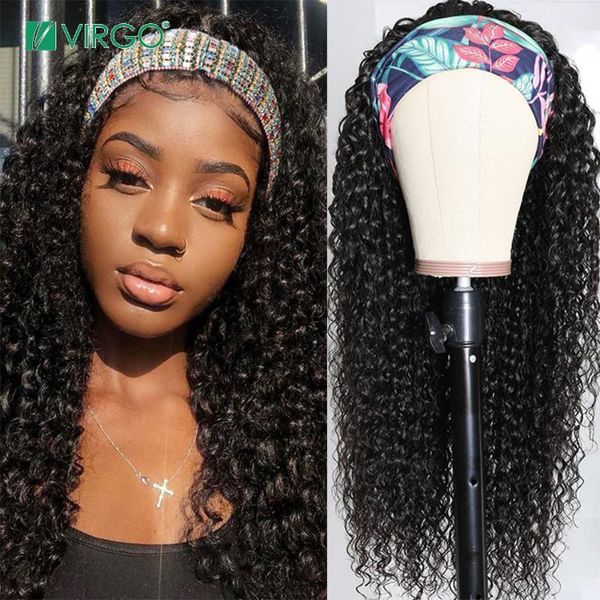 virgo 180% afro kinky curly wig human hair headband short full machine made with no glue remy1, Black;brown
virgo 180% afro kinky curly wig human hair headband short full machine made with no glue remy1, Black;brown