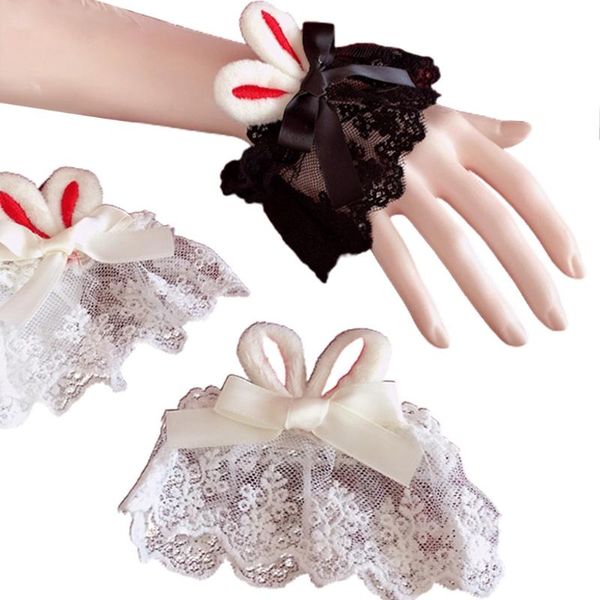five fingers gloves 1 pair sweet lolita girl lace wrist cuffs cute plush ears bowknot bracelet wristband anime maid cosplay cos, Blue;gray
five fingers gloves 1 pair sweet lolita girl lace wrist cuffs cute plush ears bowknot bracelet wristband anime maid cosplay cos, Blue;gray
