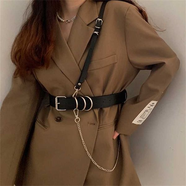gamporl leather women harness chain belts body bondage chest harness cage bra waistband fashion buckle pu leather strap garters 220210, Black;brown
gamporl leather women harness chain belts body bondage chest harness cage bra waistband fashion buckle pu leather strap garters 220210, Black;brown